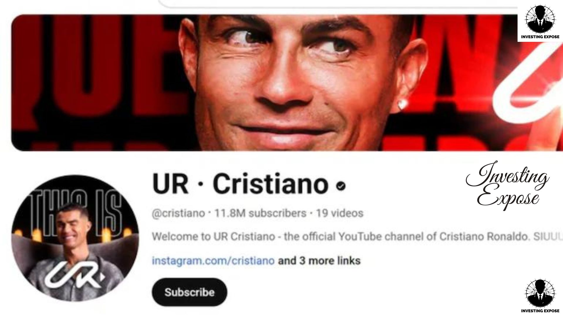 Cristiano ronaldo launched Youtube channel